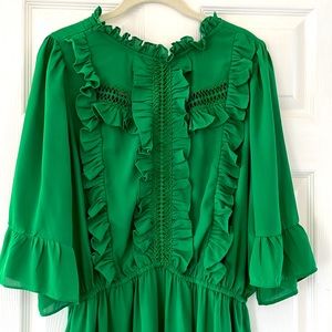 ***SOLD on ♏️*** Green Boho Dress